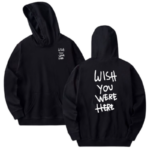 Wish You Were Here Text Hoodie