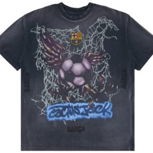 SCOTT CJ X FC BARCELONA WASHED SPRAY LOGO TEE
