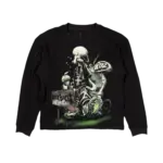 SPONGEBOB ROCK BOTTOM THERMAL LONGSLEEVE - BLACK FRONT