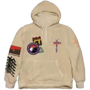 Travis Scott Cactus Trails Half Zip Sherpa Hoodie FRONT